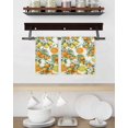 thumbnail image 3 of Orange Lemons Kitchen Dish Towels for Drying Dishes Set of 3, Summer Botanical Farmhouse Vintage Art Waffle Weave Microfiber Hand Tea Bathroom Towels Quick Dry & Absorbent Towel 15.7x23.6, 3 of 7