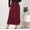 Skirts for women-Wine, variant on Homenesgenics Skirt for Women Denim Women's Fashion Mid Long Leopard Sexy Print High Waist A-Line Skirt Skirt Black S