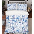 thumbnail image 1 of 3D Colorful People Quilt Cover Set Bedding Set Pillowcases 13, 1 of 2