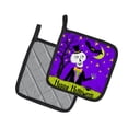 thumbnail image 2 of Carolines Treasures VHA3014PTHD Happy Halloween Skeleton Pair of Pot Holders, 7.5HX7.5W, multicolor, 2 of 2