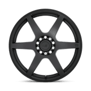 Motegi Aluminum Rim MR143 CS6 16X7in Satin Black Finish, MR14367001740
