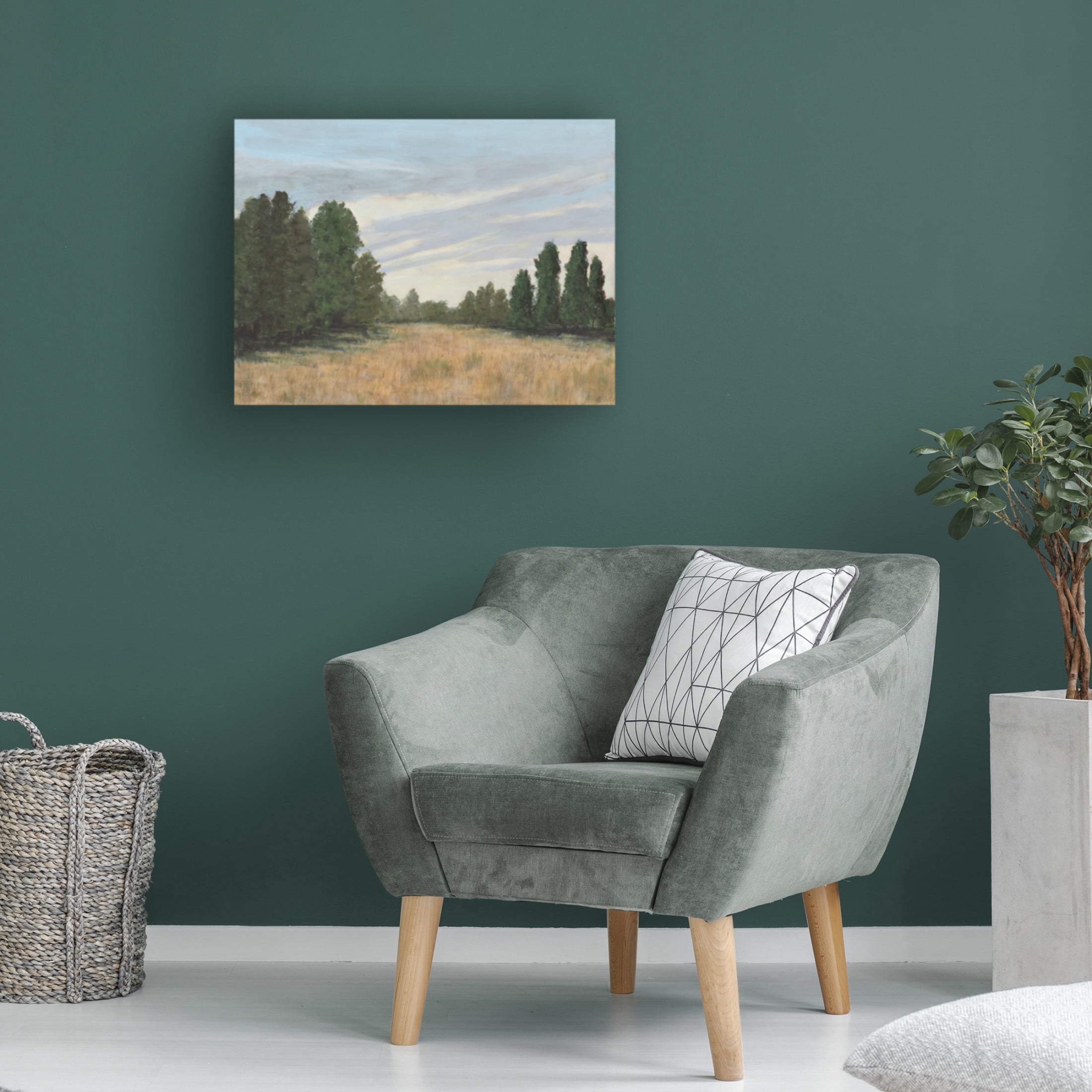 Trademark Fine Art Michael Willett Countryside Clearing II Canvas Wall Art