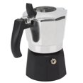 thumbnail image 2 of Cafetière Italienne, 100ml Machine à Café Italienne Aluminium Poignée Humanisée Revêtement Double Valve avec Bouchon à Ressort pour Cuisine, 2 of 8