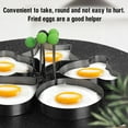 thumbnail image 5 of Egg Ring Molds for Cooking - Stainless Steel Ring Mold Egg Rings for Griddle - Heart, Flower, Star Egg Round Ring Set Mickey Mouse Kitchen Accessories Breakfast Egg Molds Heart Mothers Day gift, 5 of 6