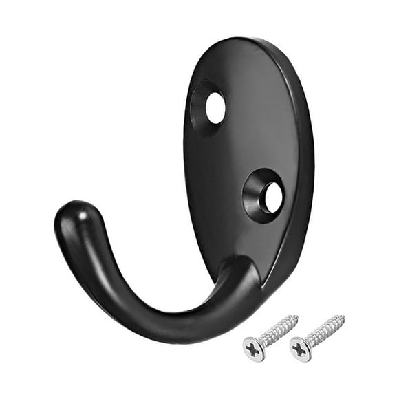 Gancho montado en la pared, ganchos para abrigo, colgador de abrigo, aleación de zinc negro