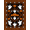 Black Orange White, Pattern 3, variant on ODIKA Pumpkin Welcome Spooky Bat Fiber Doormat Door Halloween Ghost Refined Structured for Bedroom, Nursery, RV, Pet Friendly & Kids Safe Bedside