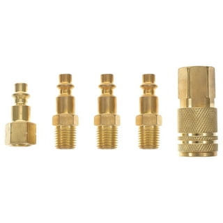 Show Polished Gold Re-Usable Swivel Hose Ends
