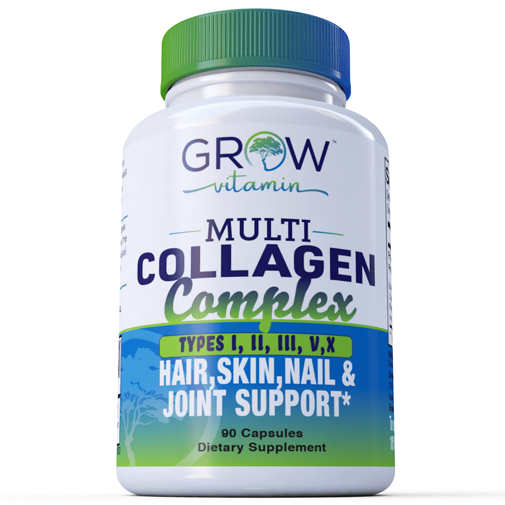 Multi Collagen Pills (Types I, II, III, V & X) Collagen Peptides