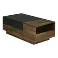 thumbnail image 3 of Furniture of America Thrall Hidden Storage Wood Indoor Coffee Table, Light Hickory, 3 of 9
