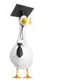 thumbnail image 2 of Luoshdecor Graduation Goose Outfit，Goose Clothes Graduation Goose Statue Decor for Garden Party Decoration, 2 of 9