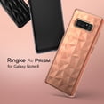 thumbnail image 2 of Ringke Air Prism Case Compatible with Samsung Galaxy Note 8, 3D Geometric Design Slim TPU Cover - Rose Gold, 2 of 9