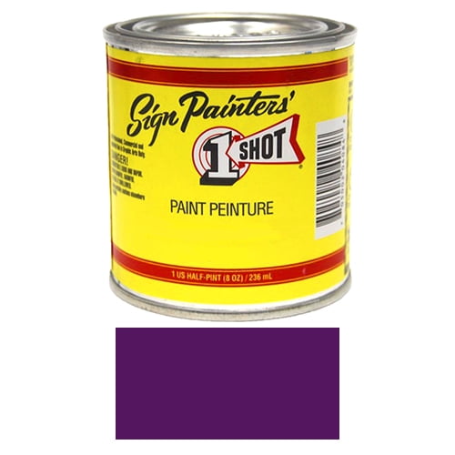 1/2 Pint 1 Shot PURPLE Paint Lettering Enamel Pinstriping & Graphic Art