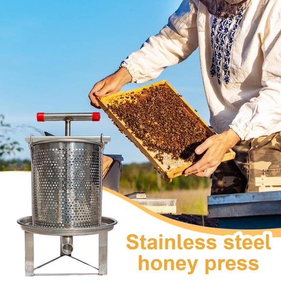 Gonipol Beekeeping Honey press beewax Extractor Beekeeping Extractor machine Stainless Steel Honey PresserEquipment Honey Making Machine