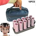 thumbnail image 1 of 10 Pcs/set Electric Roll Hair Tube Heated Roller Hair Curly Styling Sticks Tools, 1 of 1