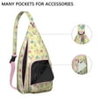 thumbnail image 2 of Llama Lovers Sling Backpack - Cute Llama Face Print Crossbody Bag, Small Shoulder Pack for Travel (Alpaca Theme, Lightweight & Durable Design), 2 of 4