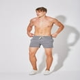 thumbnail image 5 of LYMAYTER Men's Casual Shorts 4-Inch Summer Cotton Elastic Drawstring Shorts Fitness Running for S-4XL, 5 of 8