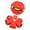 Red, variant on Dog Disc Ball,Portable Interactive Flying Saucer Ball,Pet Toy Flying Saucer Ball with 3 Light for Dogs,Dog Toy Outdoor Toy Doggy Disc Ball,Outdoor Games(Pink)