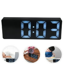 RENACLIPY Digital Alarm Clock Black LED Display with Loud Alarm for Living Room