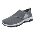 thumbnail image 2 of NexTorq Men's Breathable Mesh Walking Shoes Adjustable Strap Slip On Non-Slip Lightweight Casual Sneakers for Daily Wear Gray 40, 2 of 9