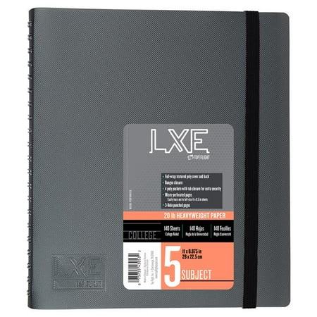 Upgrade Notebook - Top Flight 2315179 11 x 8.5 in. DDI LXE 5 Subject Upgrade Poly Spine Wrapped Notebook - Case of 12