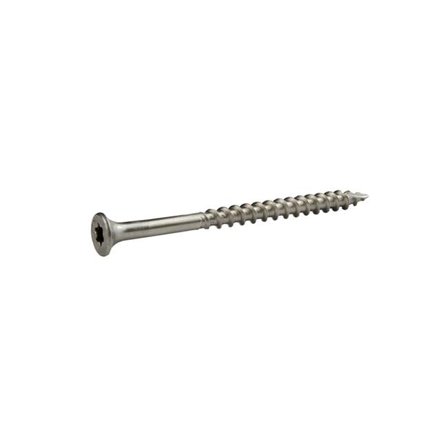 No.10 Wire x 3 in. Star Bugle Head Deck Screws, Silver - 1 lbs - Pack of 68 - Case of 6