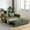 Green, variant on 3-in-1 Corduroy Sleeper with High - quality Backrest / Rock in Comfort