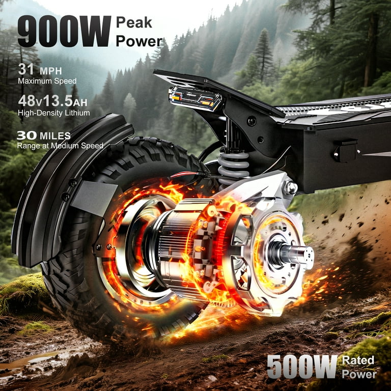 900W Electric Scooter for Adults,Top Speed 30MPH,30Miles Long