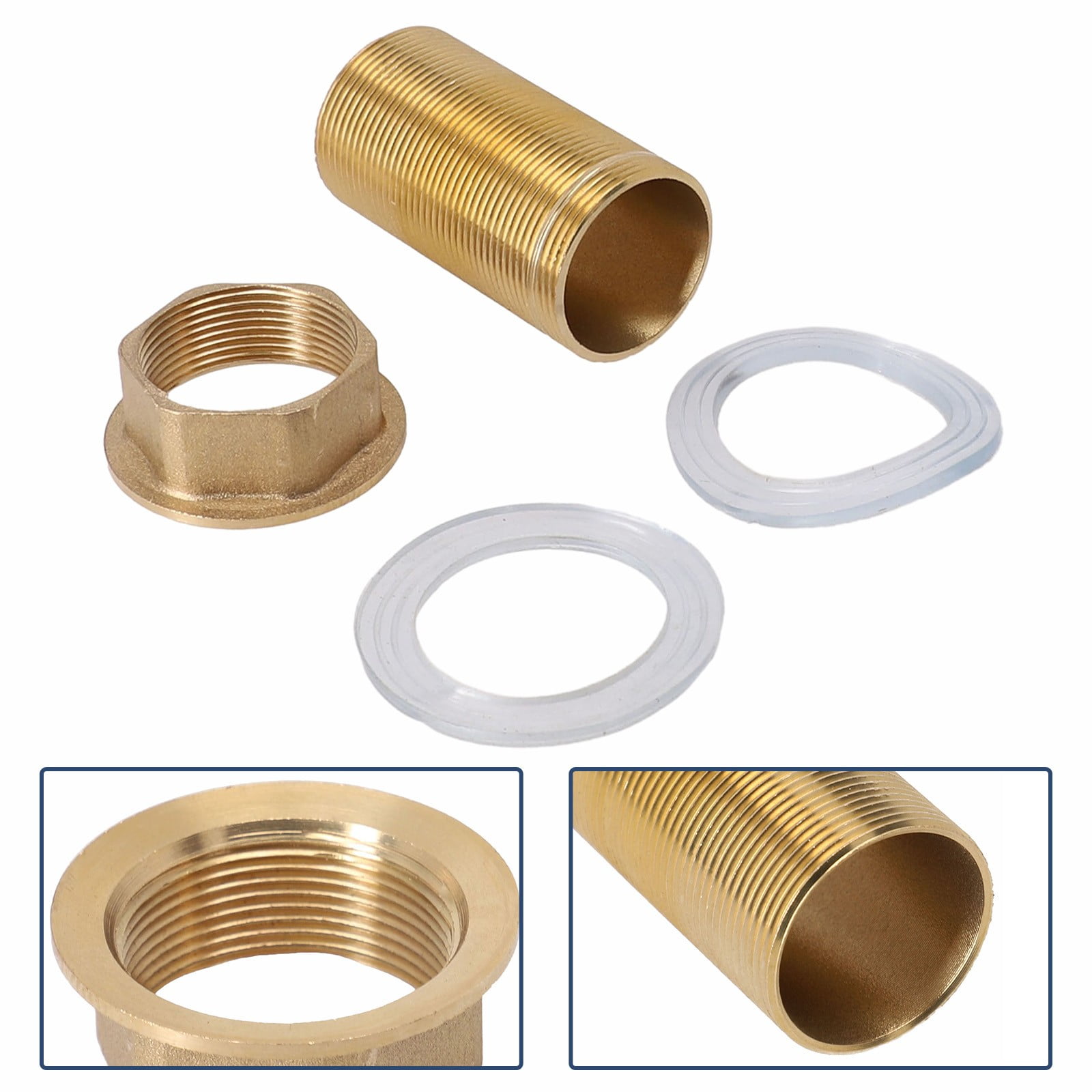 2-Pack Faucet Lock Nuts - Anti-Loose Fastener For 32mm Threaded Pipes (Kitchen & Bathroom Sink Repair)