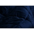 thumbnail image 4 of Super Soft Quilted Navy Navy Blue and Fleece Throw Blanket, 4 of 5