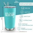 thumbnail image 2 of Administrative Assistant Gifts for Women - Administrative Professional Day Gifts - Best Admin Asst Ever Gift - Admin Asst Appreciation Gift, 20 oz Insulation Stainless Steel Tumbler, 2 of 6