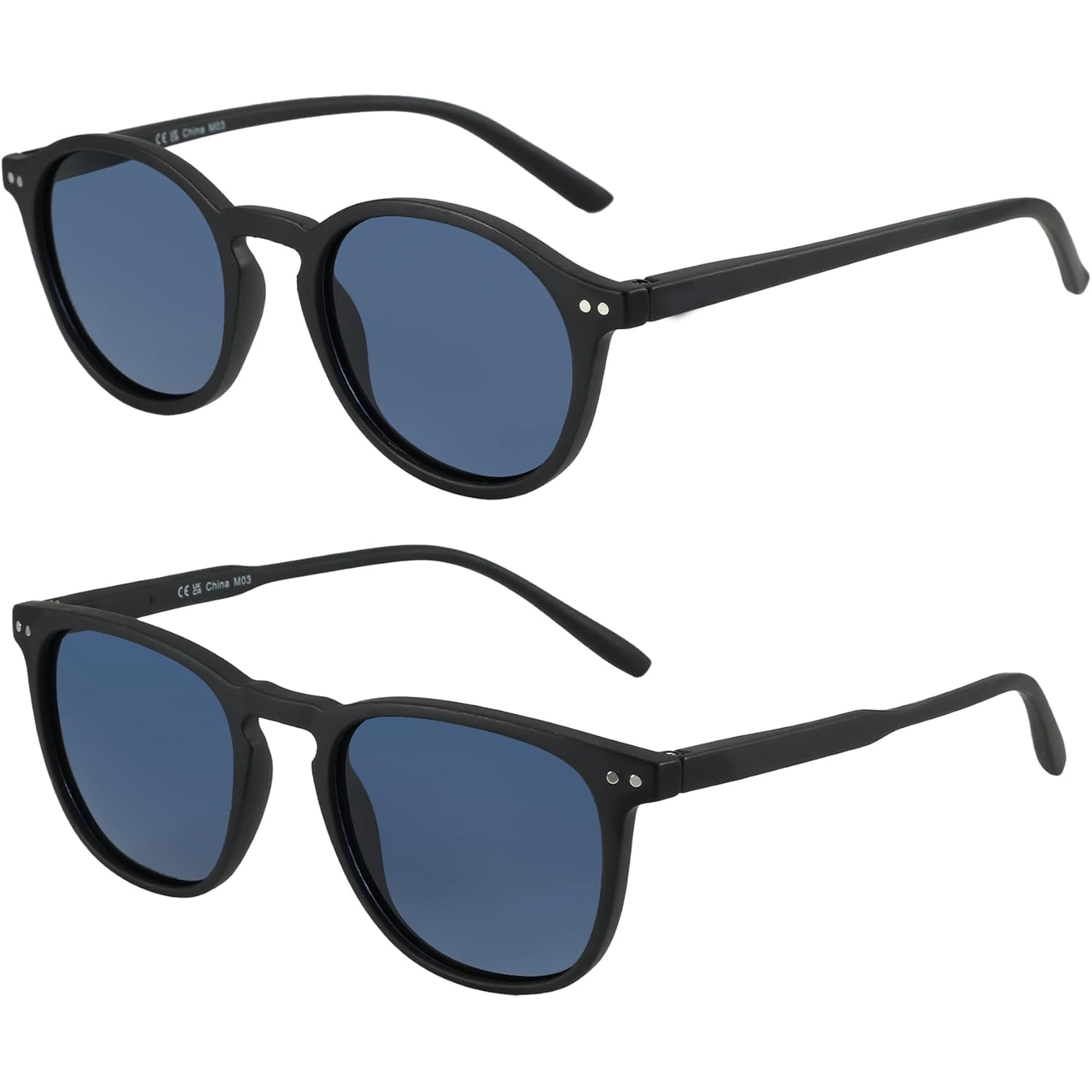 Retro Round & Square Sunglasses 2 Pack UV Protection Retro Rounded Square Sunglasses | Banana Republic Factory main image 4