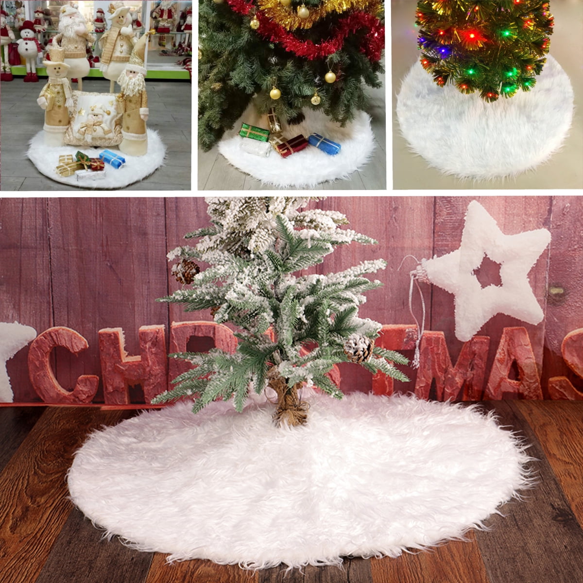 Christmas Tree Skirt Skirts Decorations Stands Base Floor Mat
