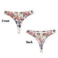 thumbnail image 3 of Balery Starfish Shell Tangas de Algodón para Mujer con Estampado – Ropa Interior Sexy, Transpirable, G-string-4X-Large, 3 of 6