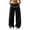 AA-Black, variant on Cute Ruffle Elastic Waist Sweatpants for Women Baggy Wide Leg Athletic Pants Solid Color Casual Joggers Trousers Purple S