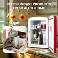 thumbnail image 7 of Portable  Fridge 4L Red 6 Can Cooler Warmer  Friendly Compact Refrigerator with Observation Window, 7 of 7