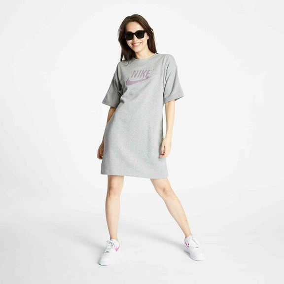 Nike Sportswear Women's Loose Fit Dark Grey Heather Dress Size M