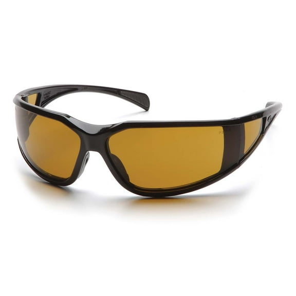 Glossy Black Frame/Shooter's Amber Anti-Fog Lens