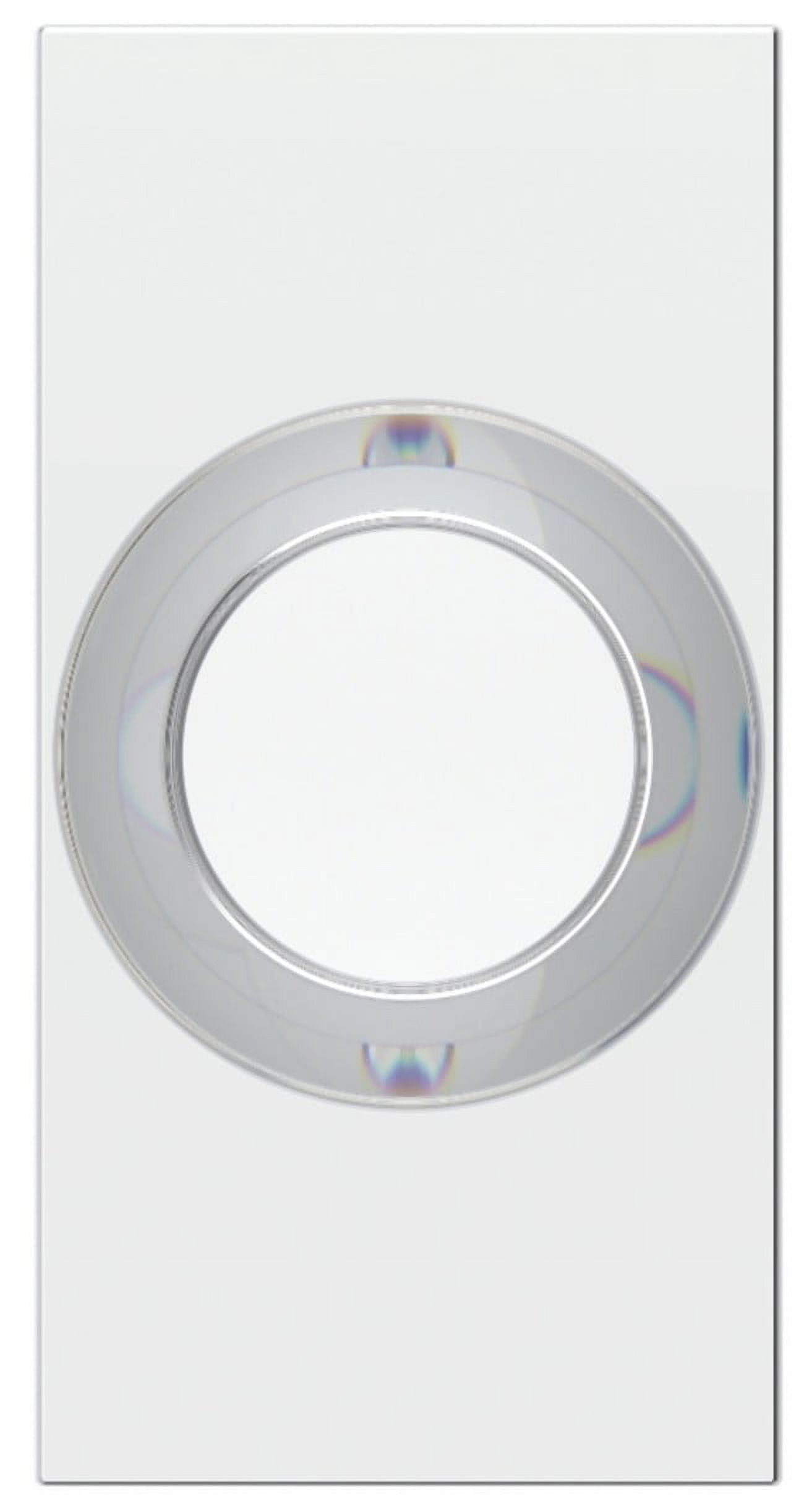 Baldwin HDCCYCFR055 Contemporary Crystal Non-Turning One-Sided Dummy Door Knob - Nickel