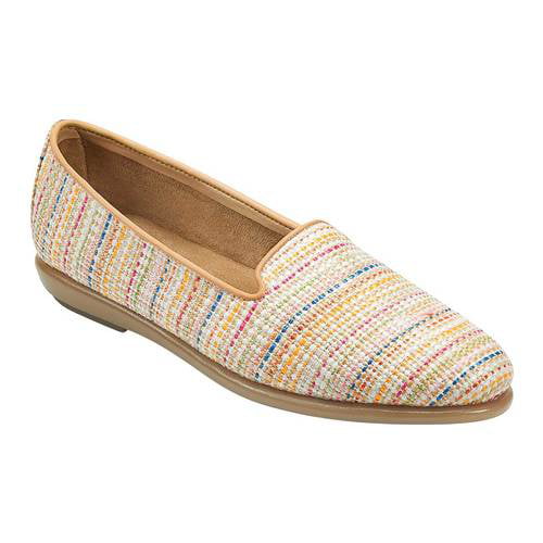 5M - Multi Stripe Aerosoles Casual Comfort Style Flat with Memory Foam Footbed Womens You Betcha Slip-on Loafer