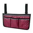 thumbnail image 2 of 2-in-1 Wheelchair Side Pouch & Cup Holder, Reflective Safety Storage Organizer for Walker, Electric Wheelchair Accessories for Personal Items, 2 of 3