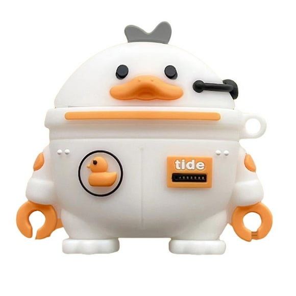 T Gift Of compatible Baseus W04 Lovely Cartoon TWS Earphone Anti-drop Case Soft Silicone Cover