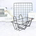 thumbnail image 3 of Iron Hanging Shelf Basket with Hooks,Balcony Planter Shelf Hanging Flower Pot Holder Cubicle Hanging Shelf Railing Plant Hanger-32.5 x 17.5 x 11.5cm/13.9x6.9x 4.5inch,White, 3 of 4