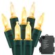 thumbnail image 1 of Cadena Led De Navidad Mini Luces De Cadena Con Pilas Con 8 Modos De Iluminación Luces De Cadena De Hadas Para Interiores Y Exteriores 50 Mini Luces Noticed HA037420-00, 1 of 6
