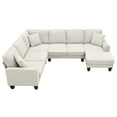 thumbnail image 6 of 108*85.5" Modern U Shape Sectional Sofa, 7 Seat Fabric Sectional Sofa Set with 3 Pillows Included for Living Room, Apartment, Office, 6 of 9