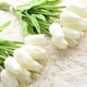 thumbnail image 5 of 16 flores artificiales de tulipanes azules, ramo de tulipanes de poliuretano sintético falso, flor de tacto real + para boda, fiesta, hogar, jardín, oficina, bricolaje, arreglo floral, decoración Sailing Electrónica, 5 of 6