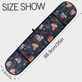 thumbnail image 3 of Dailycode Double Sided Oven Mitt with Loop Heat Resistant Kitchen Long Potholders 7" x 35" Houses Barberry Branches Stars Moon, 3 of 6