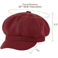 thumbnail image 4 of Newsboy Hats for Women Winter Beret Hat Classic Newsboy Caps Retro Fashion French Hats for Women, 4 of 6