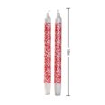 thumbnail image 3 of 10 Inch Red Rose Print Taper Candles, 2 Pcs Long Decorative Candles for Wedding Banquet Table Decor, Vintage Romantic Wax Candles for Dinner Party Home Decor, 3 of 7