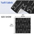 thumbnail image 4 of Coolnut Black Cat Cloth Napkins Set of 4, Reusable Washable Polyester Dinner Table Napkins for Family, Weddings, Parties, Home Decor, 20 x 20 Inch Washcloth Gift, 4 of 7