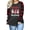 Dark Grey, variant on KimSoong Women Plus Size Christmas Shirt Gnomes Plaid Graphic Casual Long Sleeve Crew Neck Top